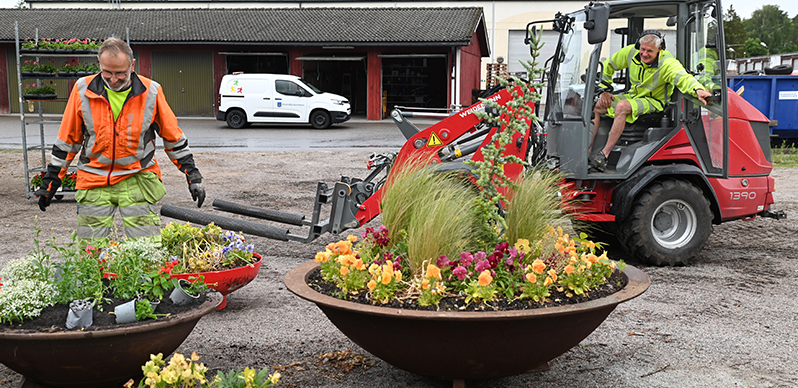 Parkavdelningen håller kommunen ren och fin