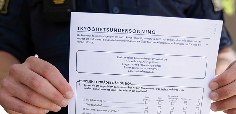 Dags för den årliga trygghetsundersökningen