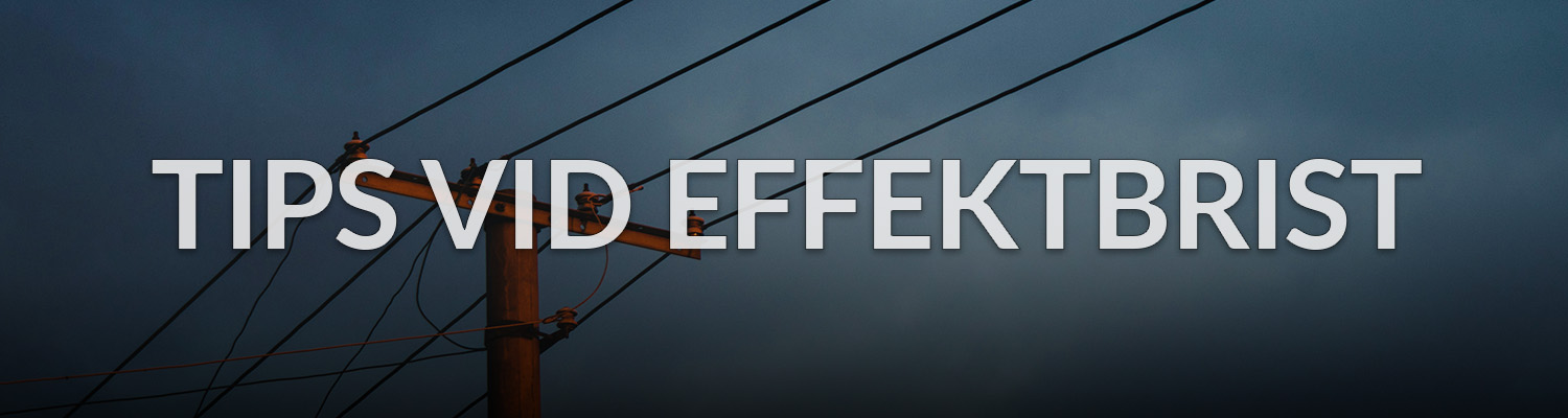 Klarar du dig utan el?