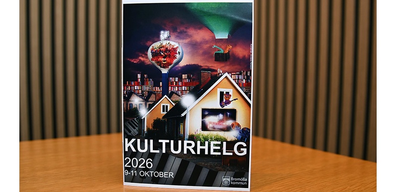 Bild på foldern som presenterar aktiviteterna under årets kulturhelg
