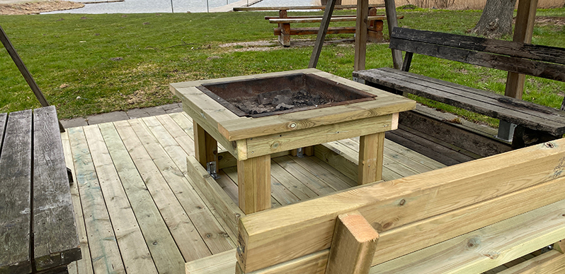 Grillplatsen vid Råby badplats renoverad