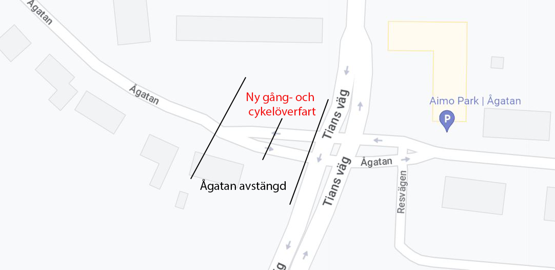 [Arkiverad] Ågatan stängd för genomfart