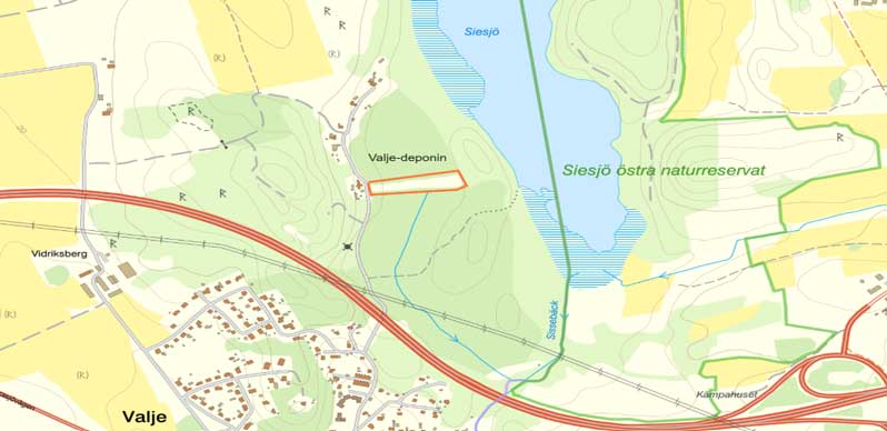 Översiktkarta Valjedeponin