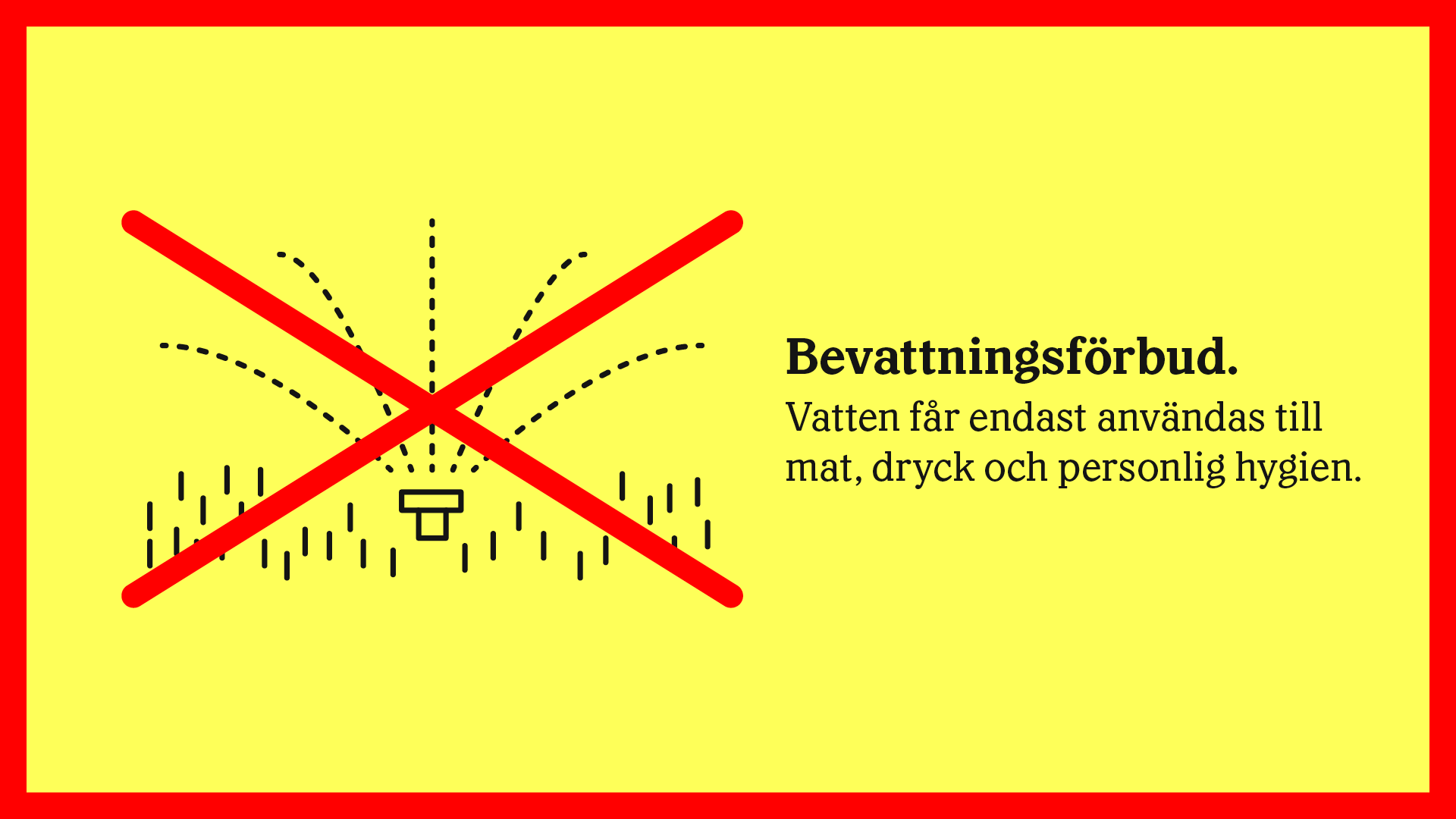 Bevattningsförbud införs i Bromölla Kommun