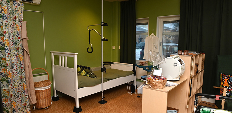 Inspirationsrum som visar digitala hjälpmedel