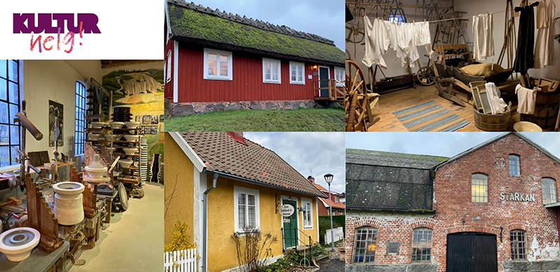 Bildkollage från museerna i kommunen. Foto: Tomas Olsson Bildkollage från museerna i kommunen. Foto: Tomas Olsson